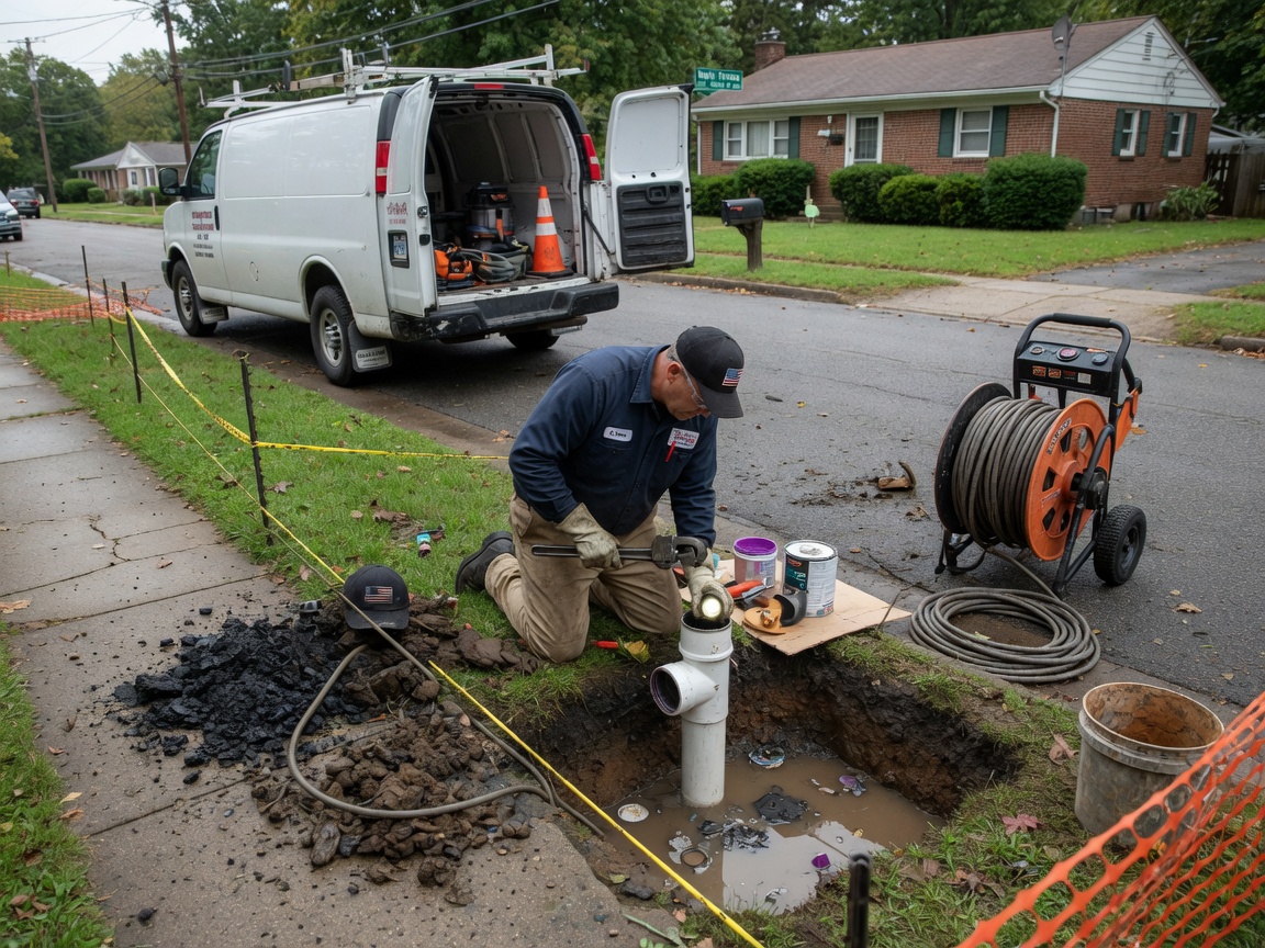 Sewer Backup Plumber in Orange Hunt Estates, VA 22153
